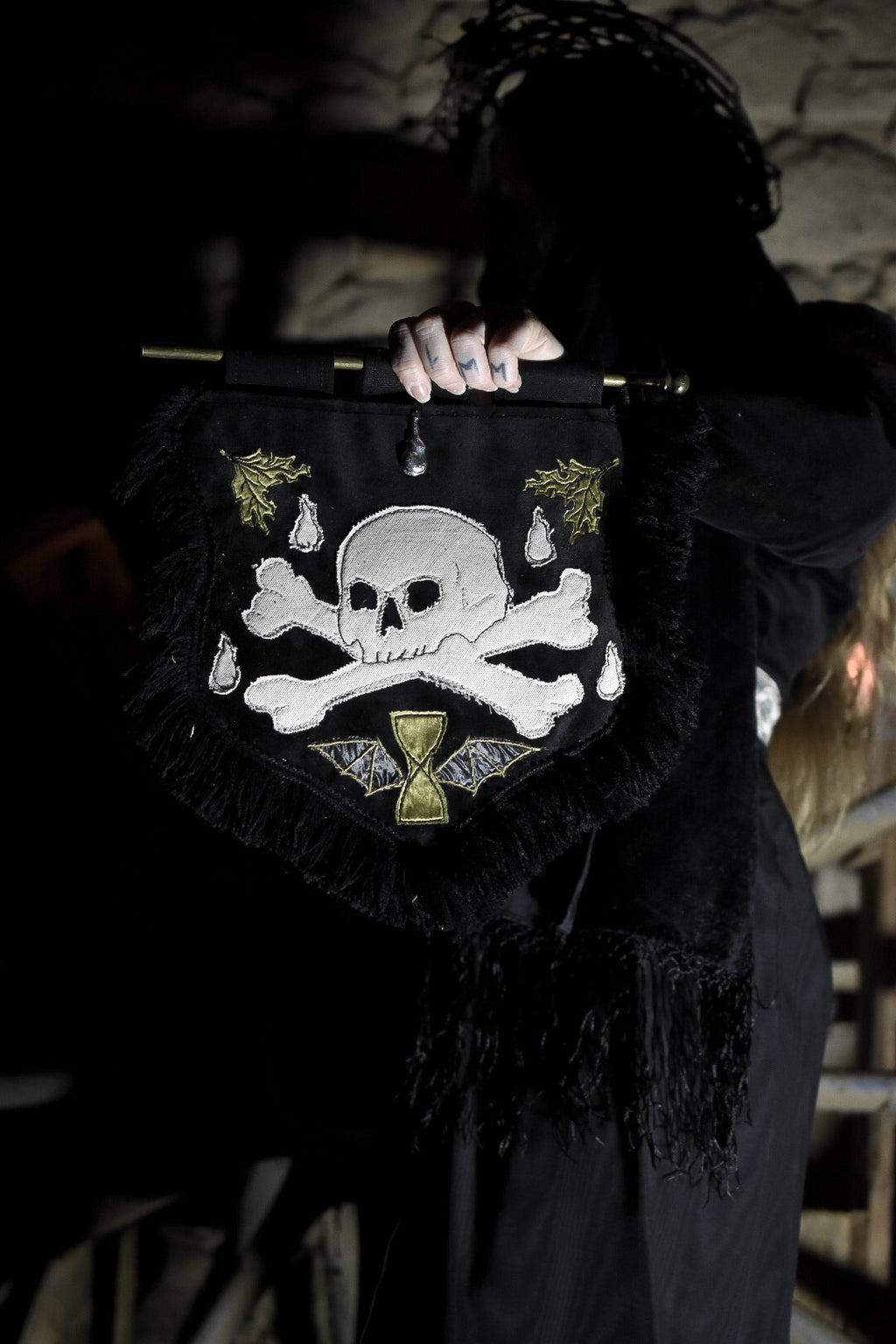 - ÉTENDARD BLASON - Ô Mort ! Tempus fugit ! -